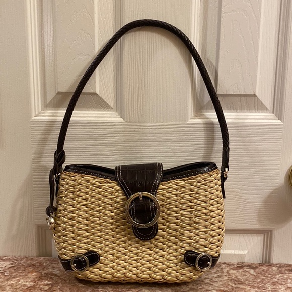 Brighton Other - Brighton Wicker, Straw & Leather Purse; Perfect Condition. Smoke free home.